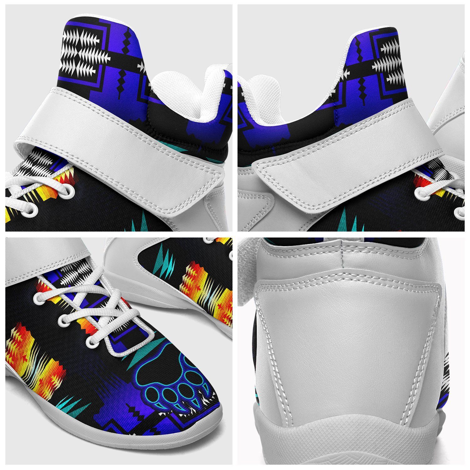 Midnight Sage Fire with Bearpaw Ipottaa Basketball / Sport High Top Shoes - White Sole 49 Dzine
