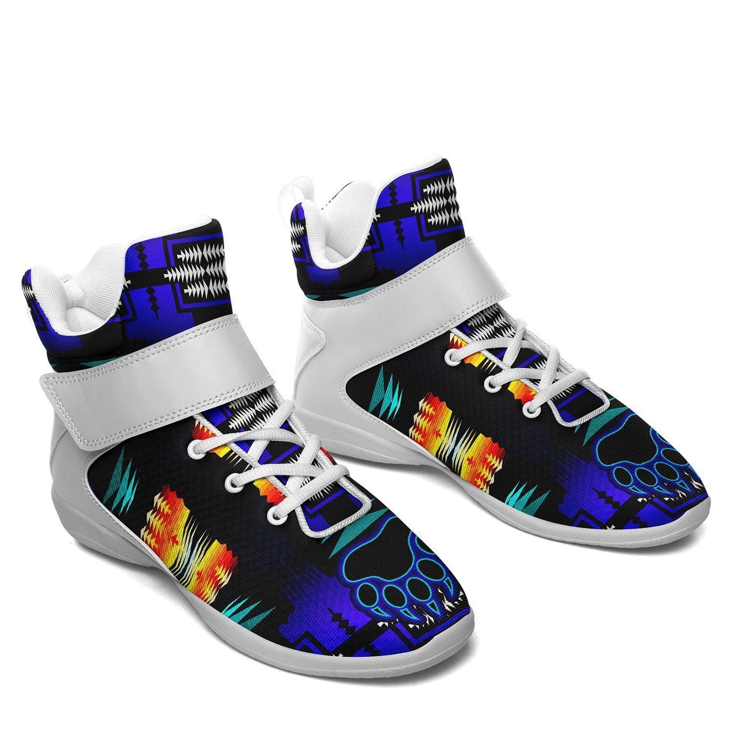 Midnight Sage Fire with Bearpaw Ipottaa Basketball / Sport High Top Shoes - White Sole 49 Dzine