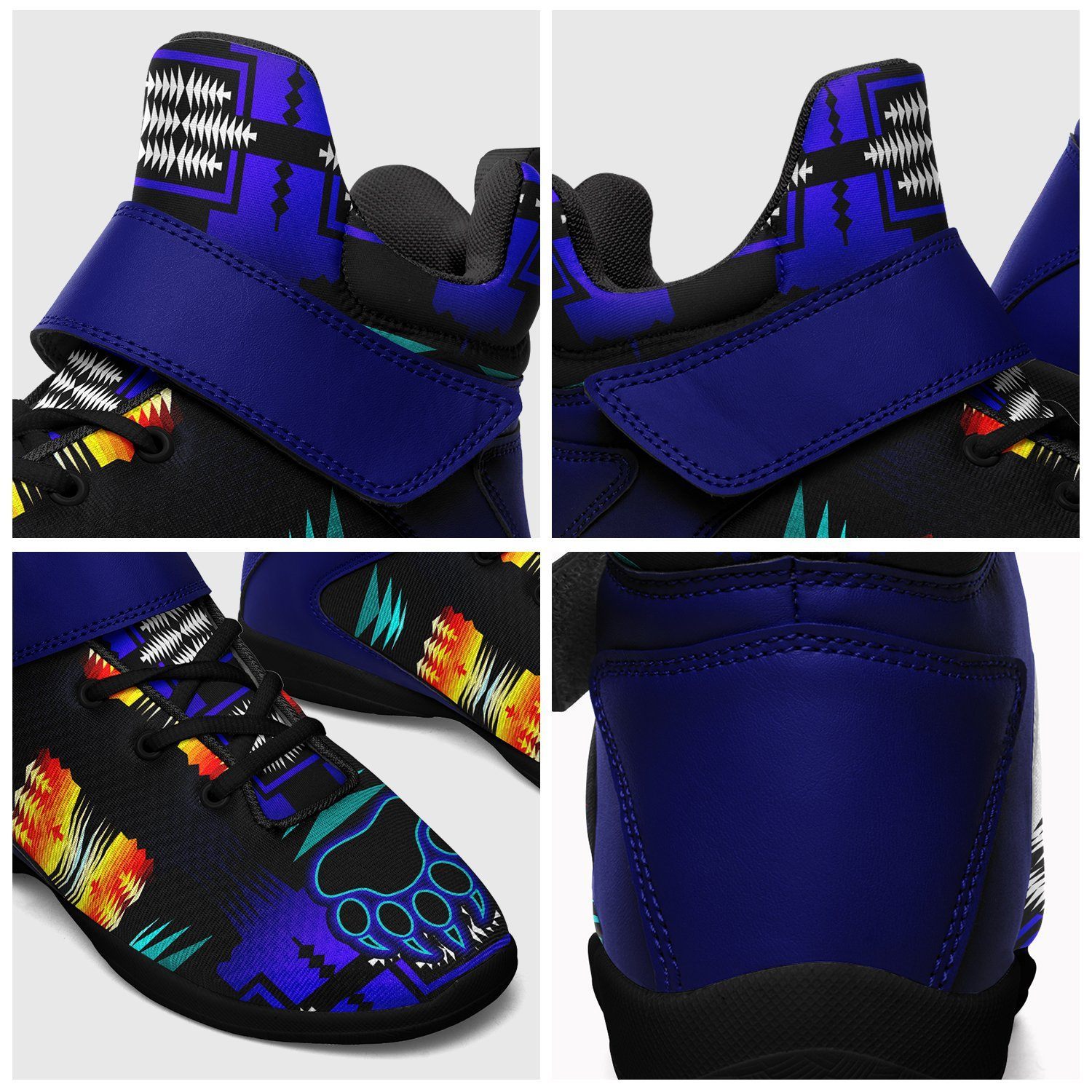 Midnight Sage Fire with Bearpaw Kid's Ipottaa Basketball / Sport High Top Shoes 49 Dzine