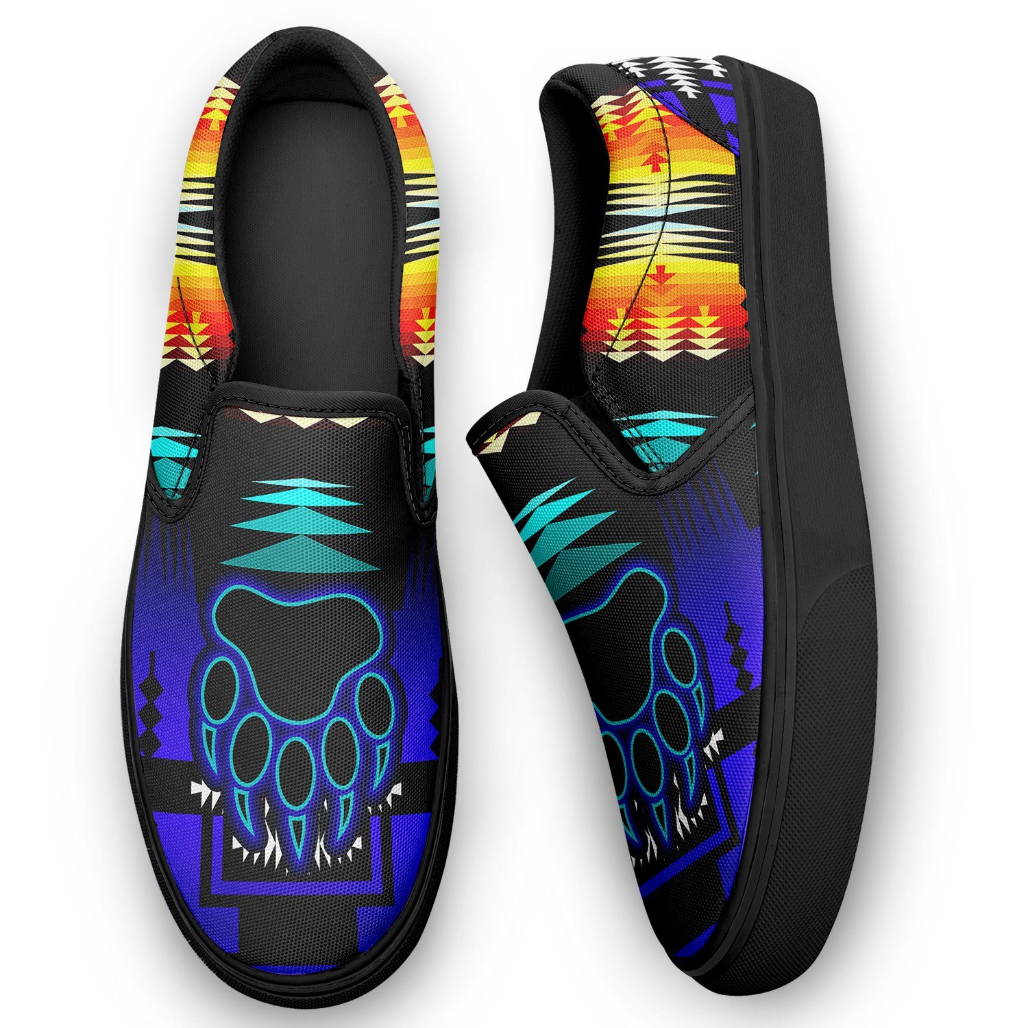 Midnight Sage Fire with Bearpaw Otoyimm Canvas Slip On Shoes 49 Dzine
