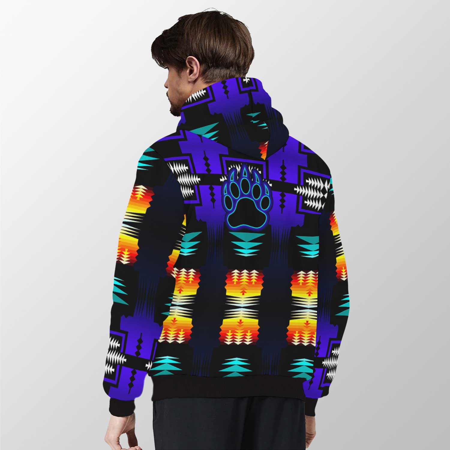 Midnight Sage Fire with Bearpaw Sherpa Hoodie 49 Dzine