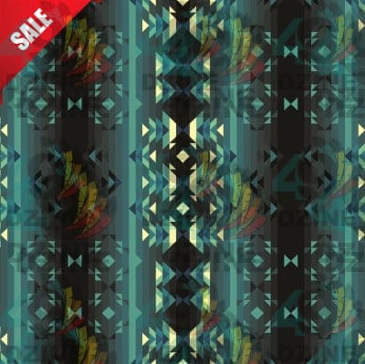 Mini Inspire Green Cotton Poplin Fabric By the Yard Fabric NBprintex