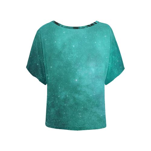 Native Man Sky Women's Batwing-Sleeved Blouse T shirt (Model T44) Women's Batwing-Sleeved Blouse T shirt (T44) e-joyer