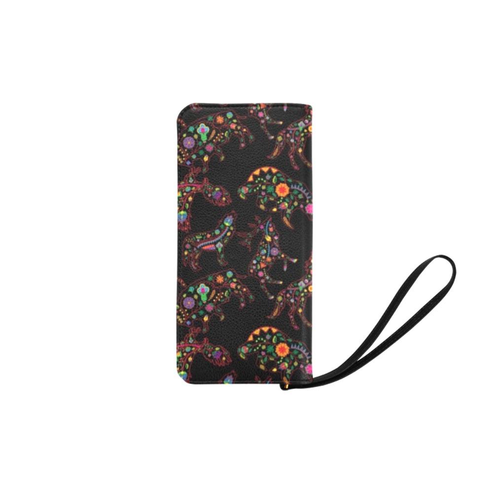 Neon Floral Animals Women's Clutch Purse (Model 1637) Women's Clutch Purse (1637) e-joyer