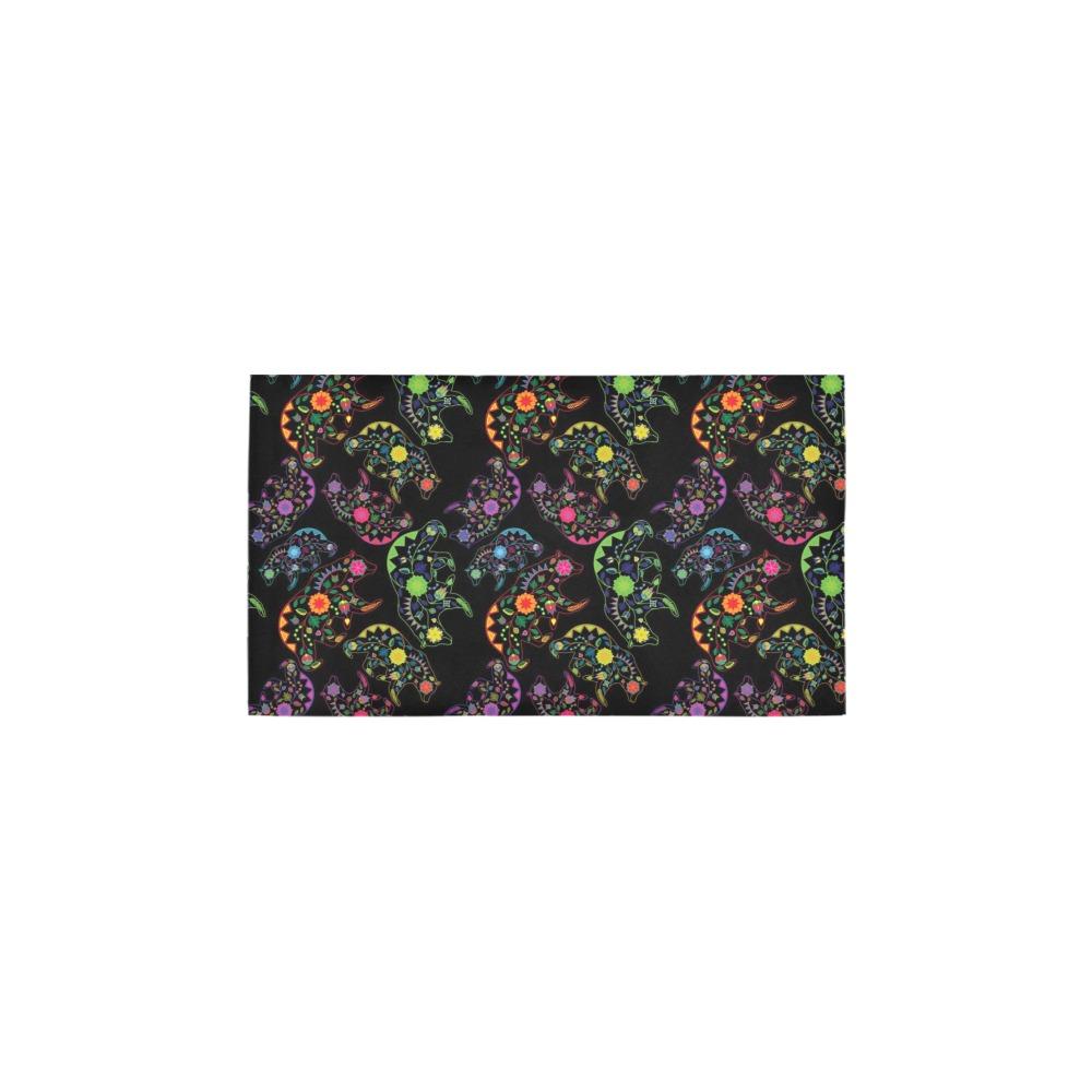 Neon Floral Bears Bath Rug 16''x 28'' Bath Rug 16''x 28'' e-joyer