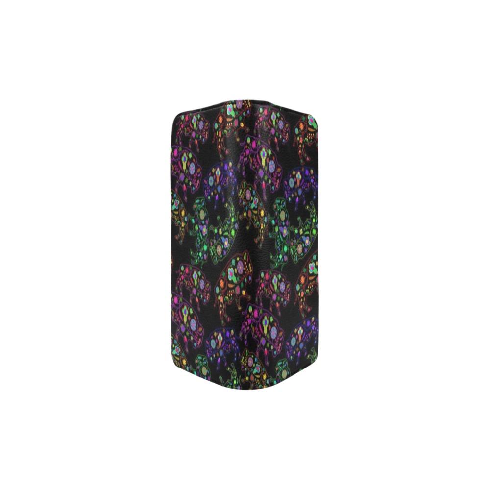 Neon Floral Buffalos Women's Clutch Purse (Model 1637) Women's Clutch Purse (1637) e-joyer