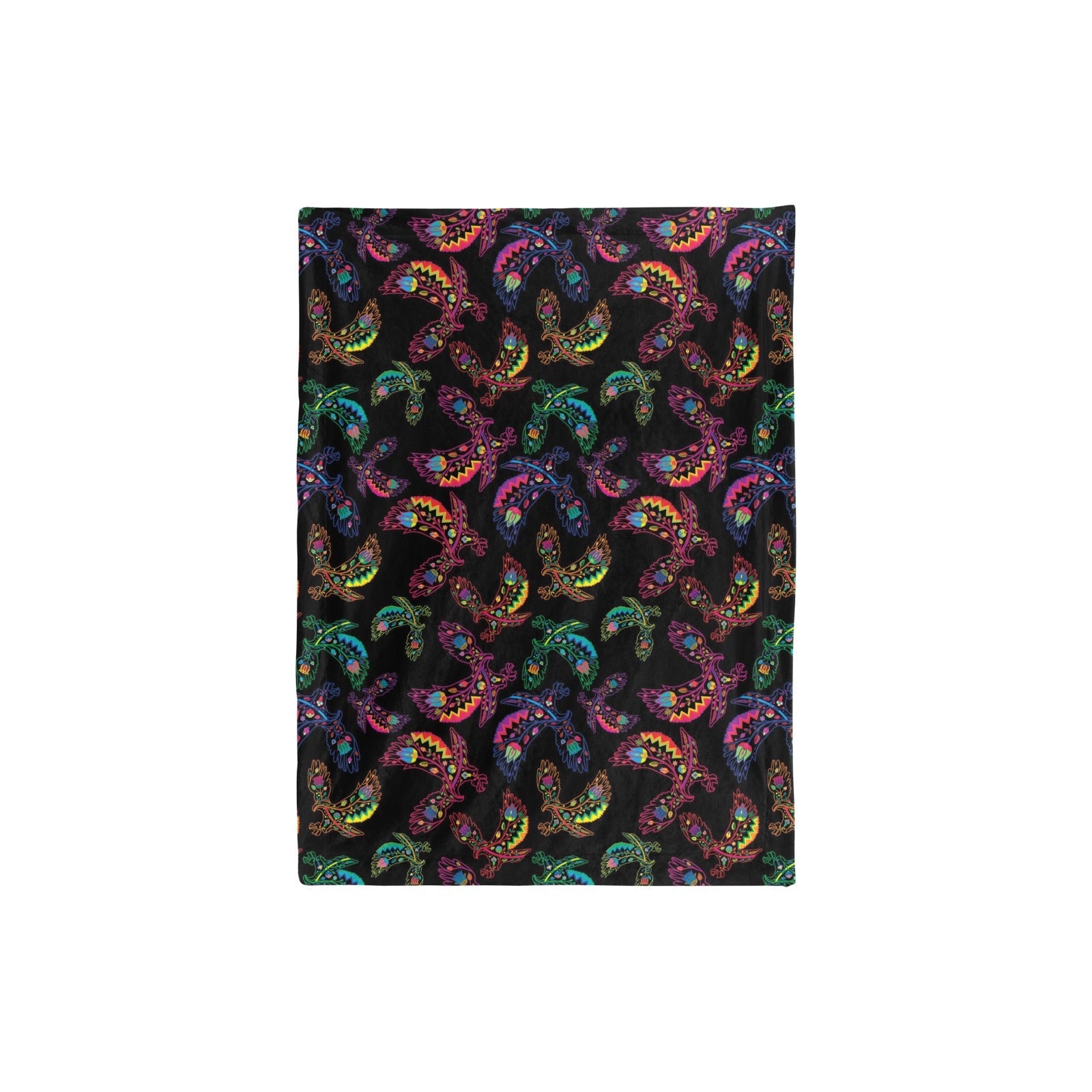 Neon Floral Eagles Baby Blanket 30"x40" Baby Blanket 30"x40" e-joyer