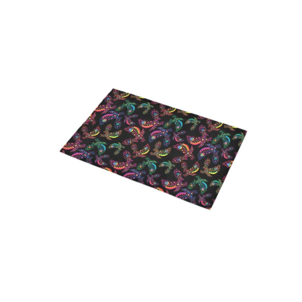 Neon Floral Eagles Bath Rug 16''x 28'' Bath Rug 16''x 28'' e-joyer