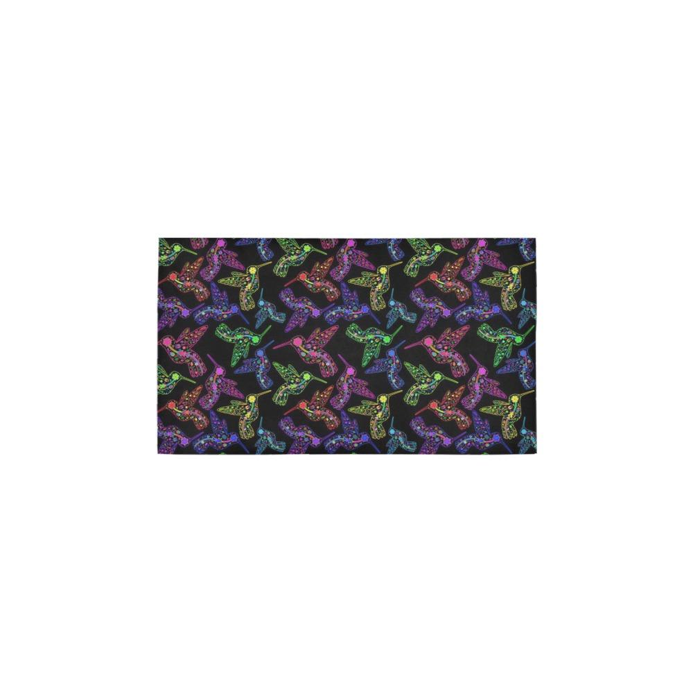 Neon Floral Hummingbirds Bath Rug 16''x 28'' Bath Rug 16''x 28'' e-joyer