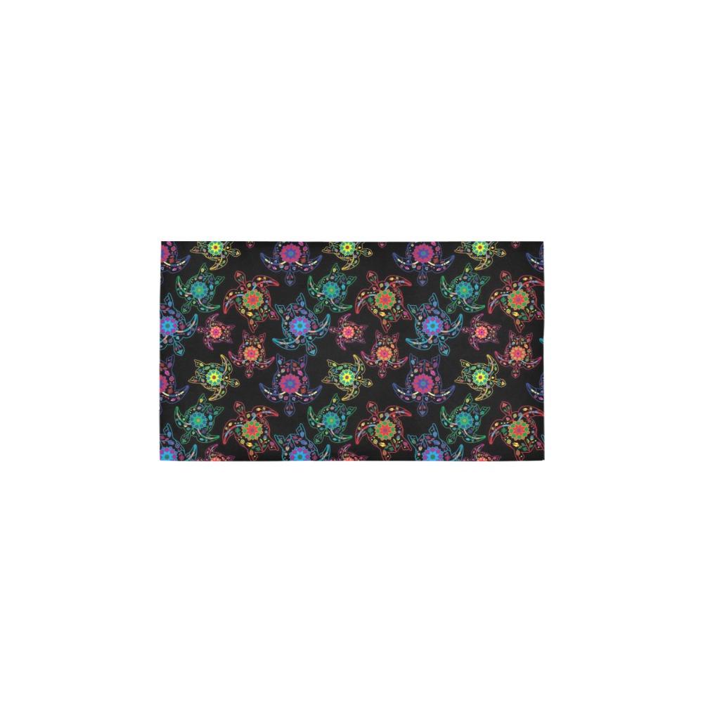 Neon Floral Turtle Bath Rug 16''x 28'' Bath Rug 16''x 28'' e-joyer