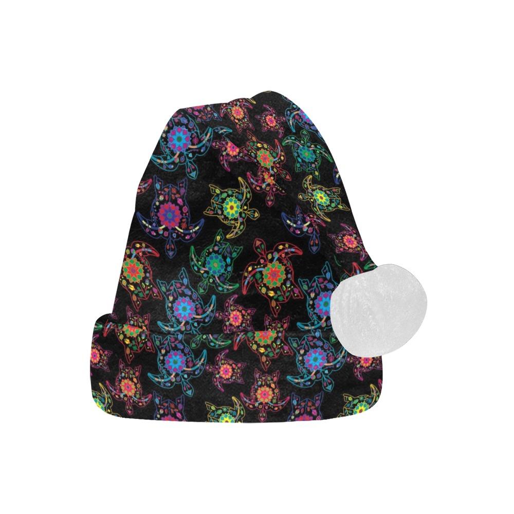 Neon Floral Turtle Santa Hat Santa Hat e-joyer
