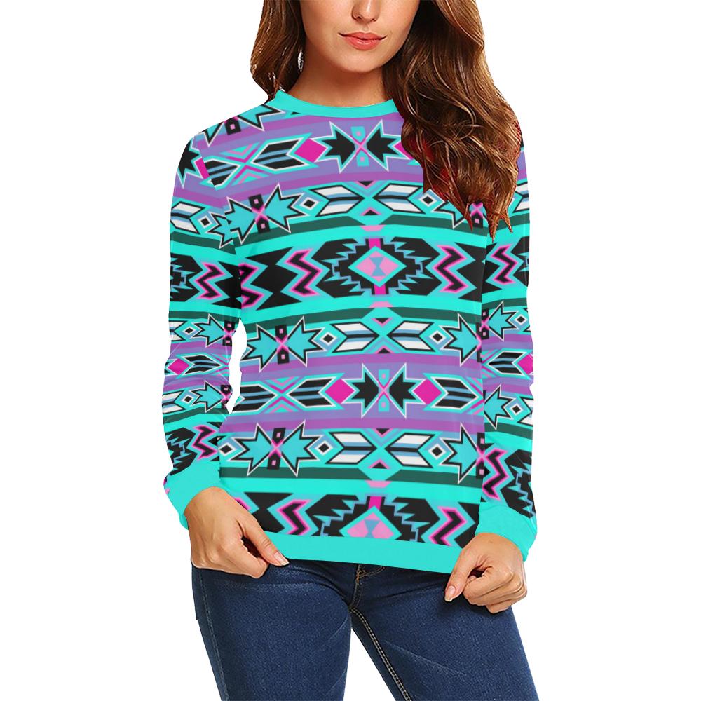 Northeast Journey All Over Print Crewneck Sweatshirt for Women (Model H18) Crewneck Sweatshirt for Women (H18) e-joyer