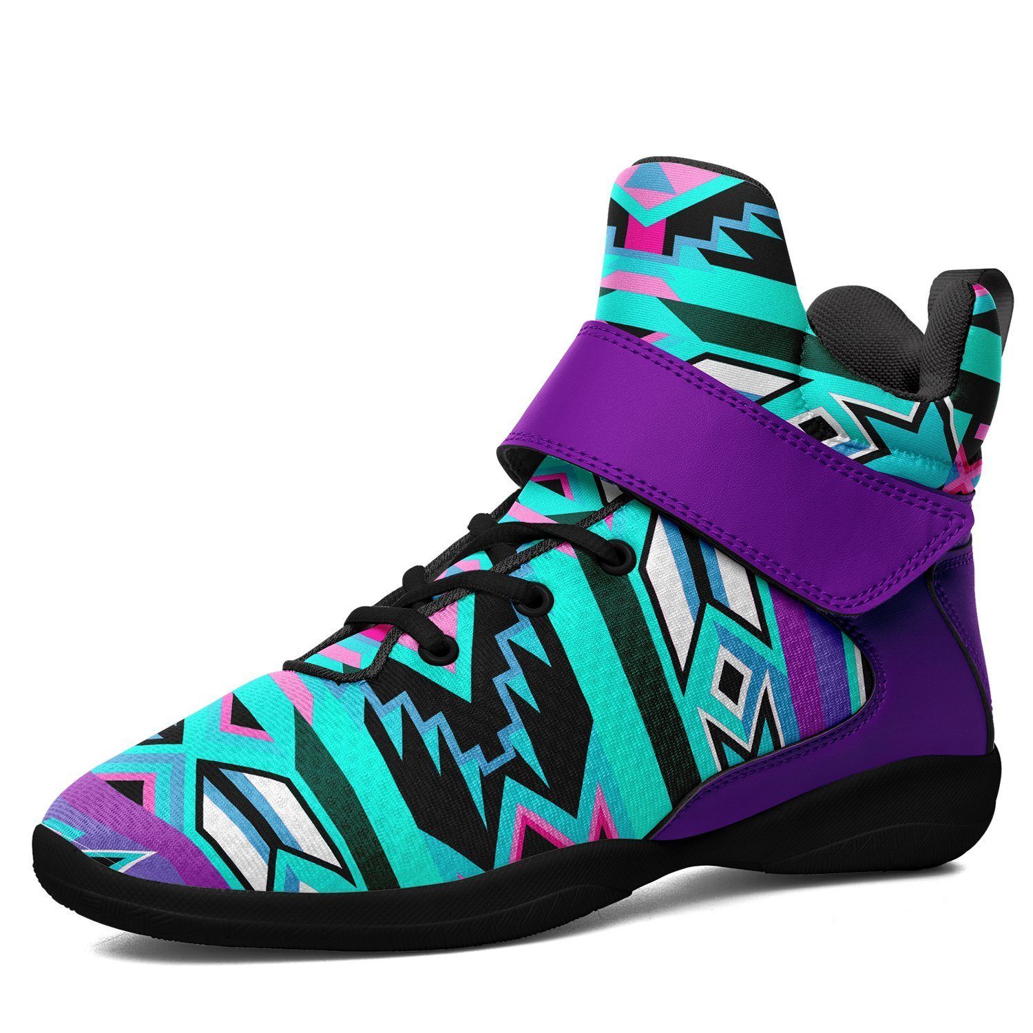 Northeast Journey Kid's Ipottaa Basketball / Sport High Top Shoes 49 Dzine US Child 12.5 / EUR 30 Black Sole with Indigo Strap