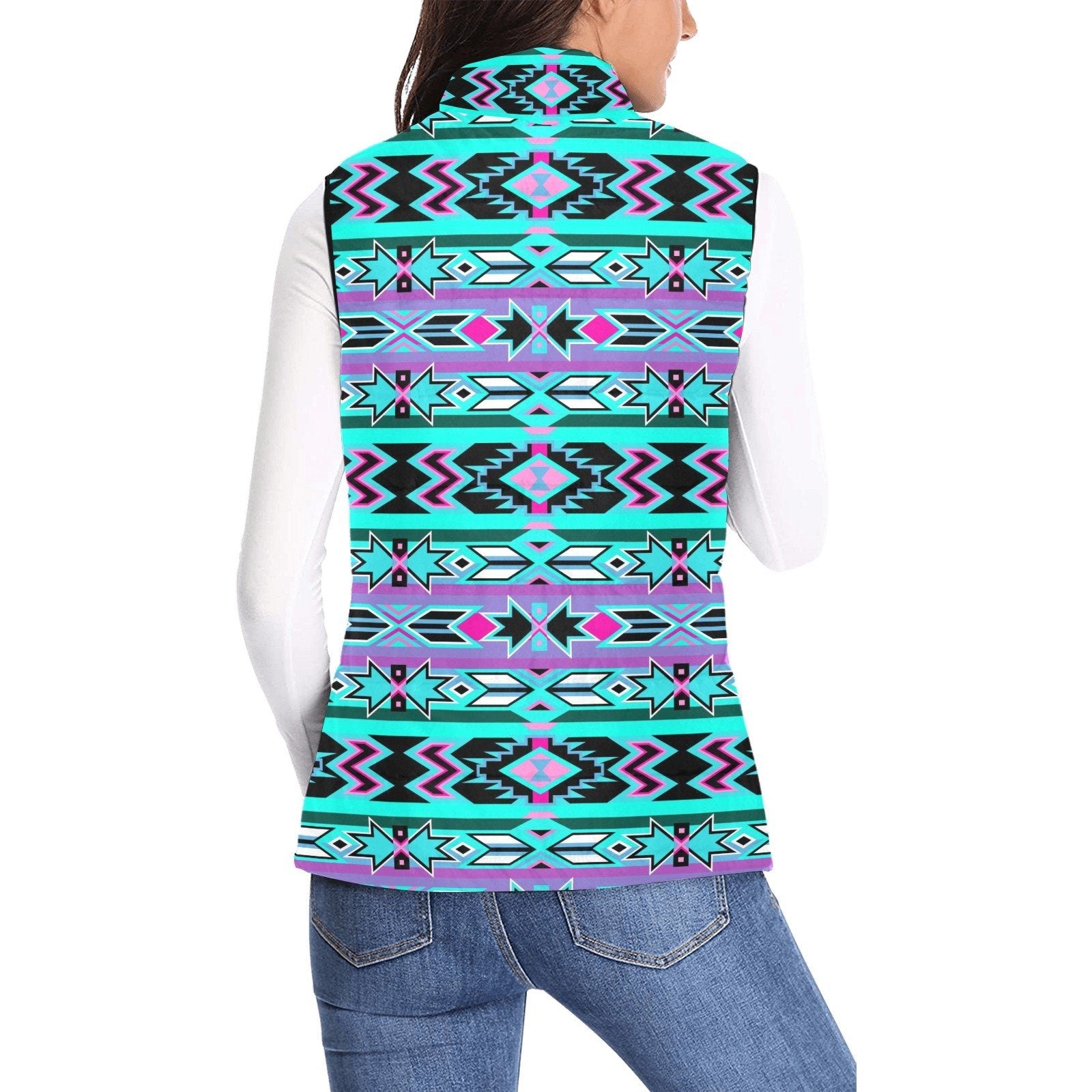 Northeast Journey Women's Padded Vest Jacket (Model H44) Women's Padded Vest Jacket (H44) e-joyer