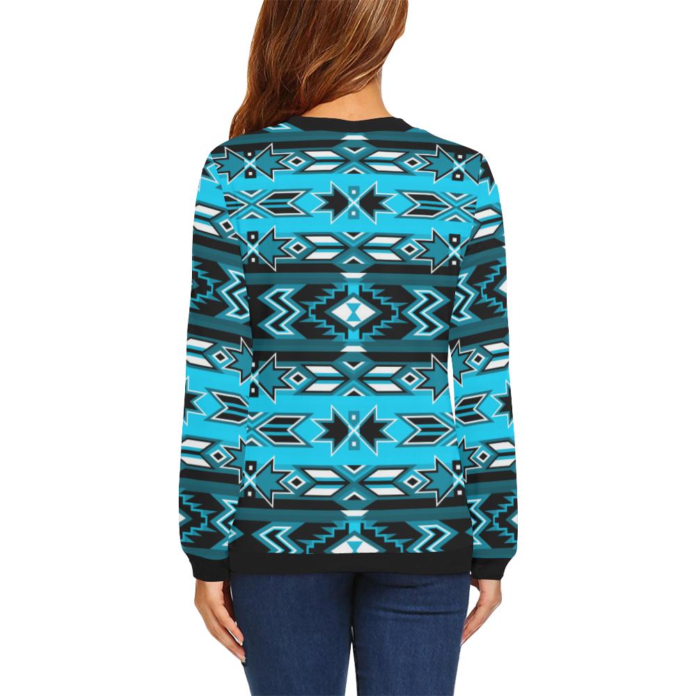 Northern Journey All Over Print Crewneck Sweatshirt for Women (Model H18) Crewneck Sweatshirt for Women (H18) e-joyer