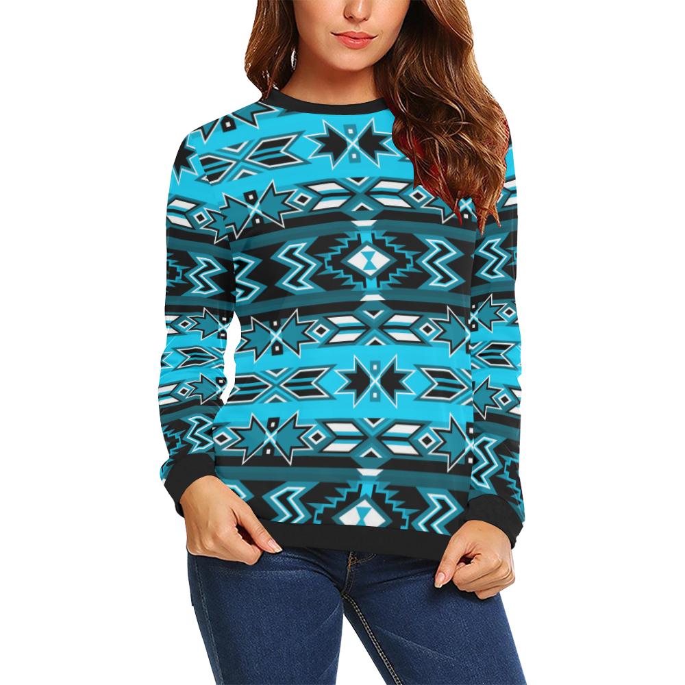 Northern Journey All Over Print Crewneck Sweatshirt for Women (Model H18) Crewneck Sweatshirt for Women (H18) e-joyer