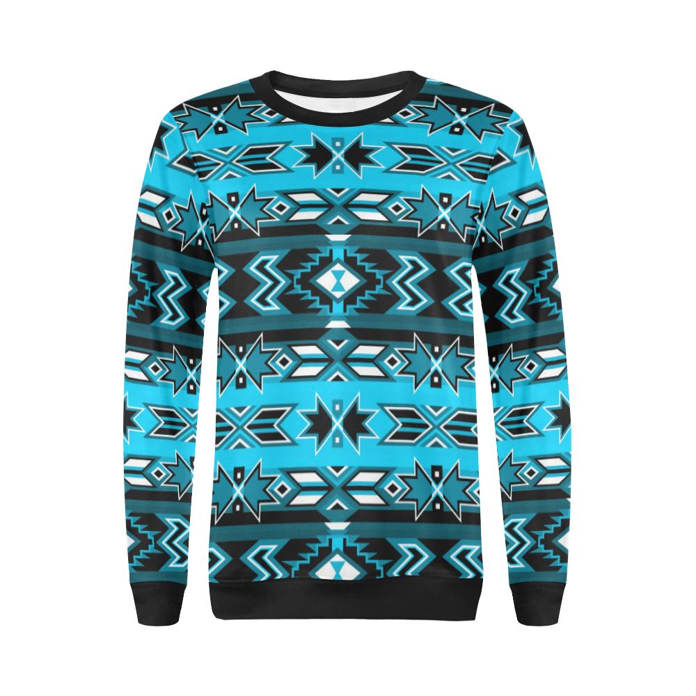 Northern Journey All Over Print Crewneck Sweatshirt for Women (Model H18) Crewneck Sweatshirt for Women (H18) e-joyer