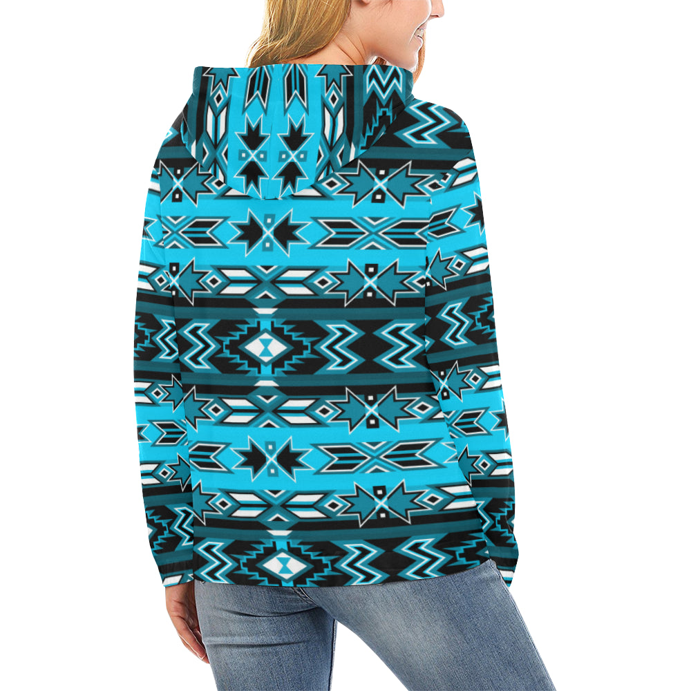 Northern Journey All Over Print Hoodie for Women (USA Size) (Model H13) Hoodie e-joyer