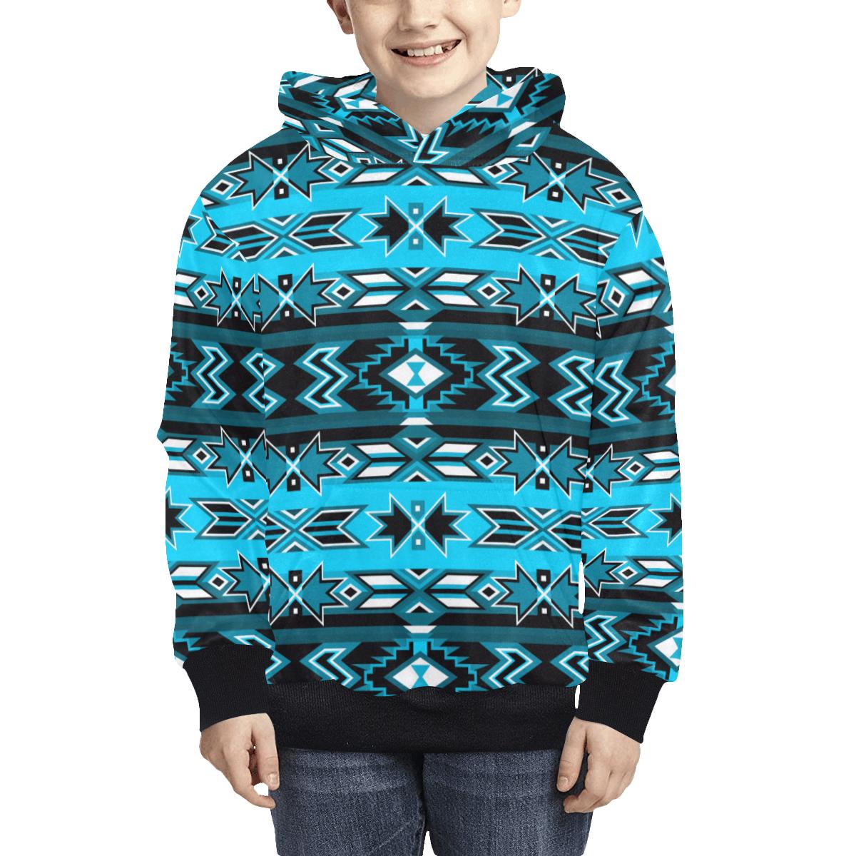 Northern Journey Kids' All Over Print Hoodie (Model H38) Kids' AOP Hoodie (H38) e-joyer