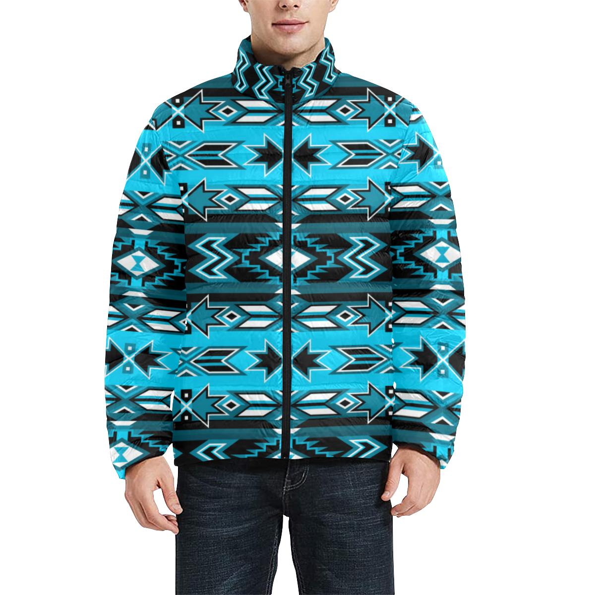 Northern Journey Men's Stand Collar Padded Jacket (Model H41) Men's Stand Collar Padded Jacket (H41) e-joyer