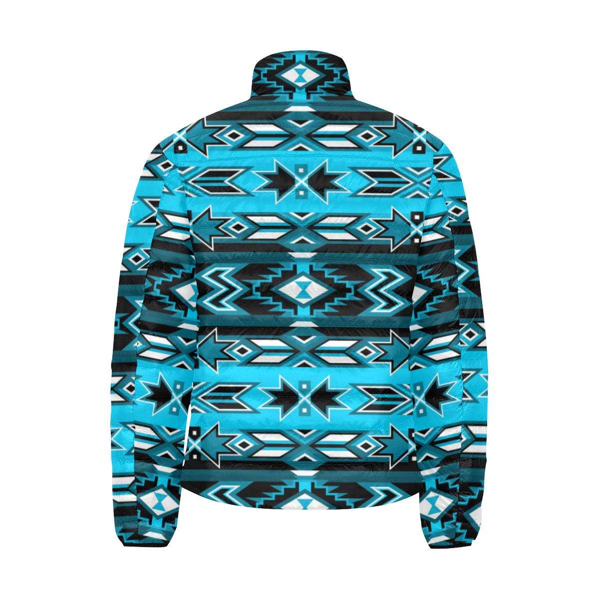 Northern Journey Men's Stand Collar Padded Jacket (Model H41) Men's Stand Collar Padded Jacket (H41) e-joyer