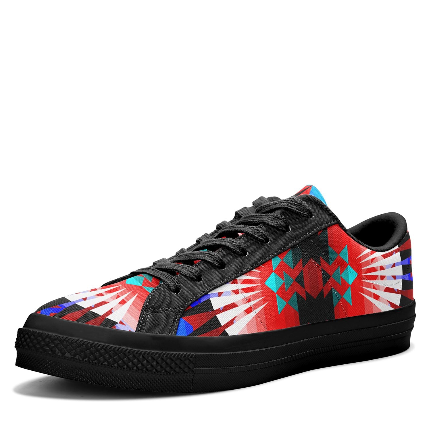 Northwest Ribbonwork Bustles Aapisi Low Top Canvas Shoes Black Sole 49 Dzine