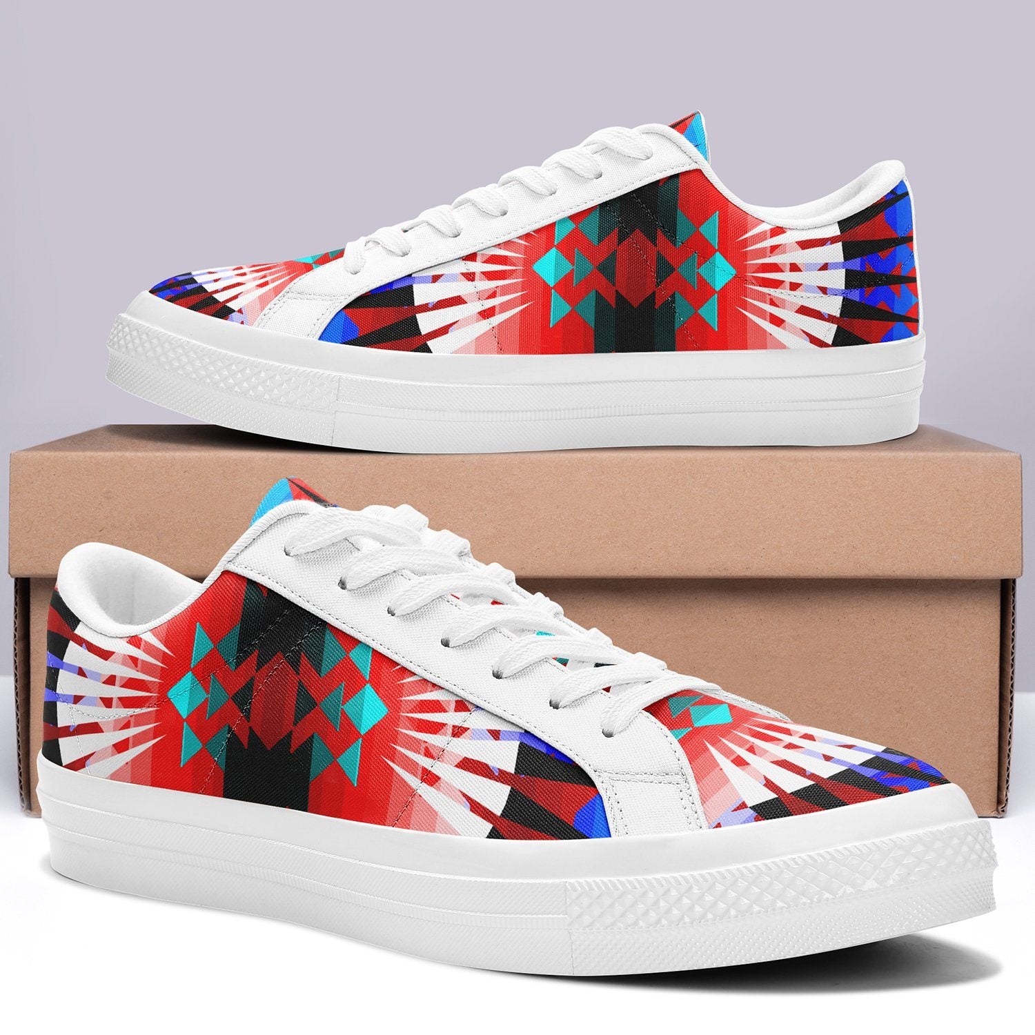 Northwest Ribbonwork Bustles Aapisi Low Top Canvas Shoes White Sole 49 Dzine