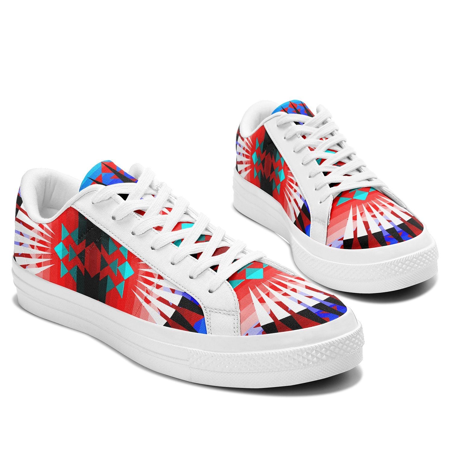 Northwest Ribbonwork Bustles Aapisi Low Top Canvas Shoes White Sole 49 Dzine