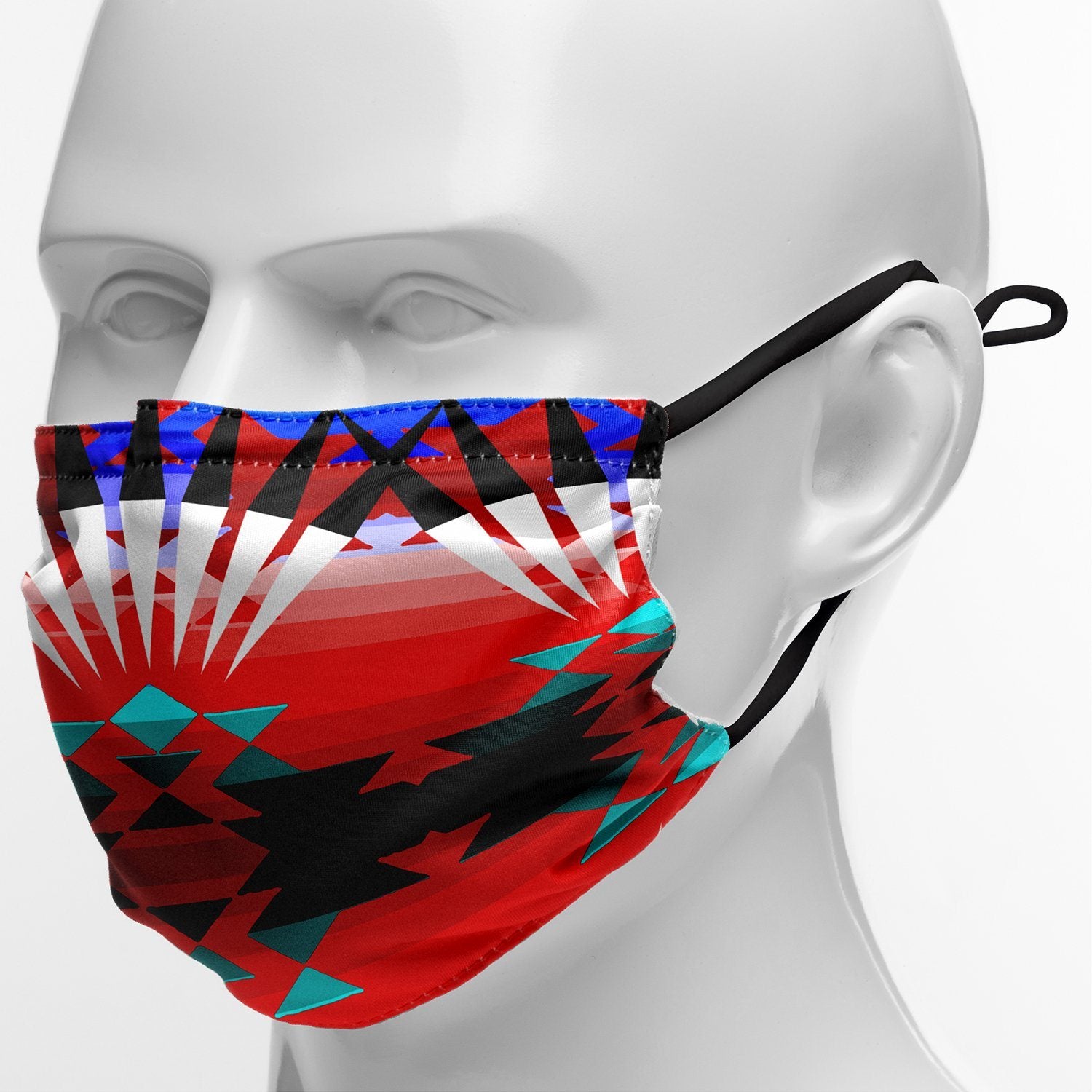 Northwest Ribbonwork Bustles Face Cover Herman