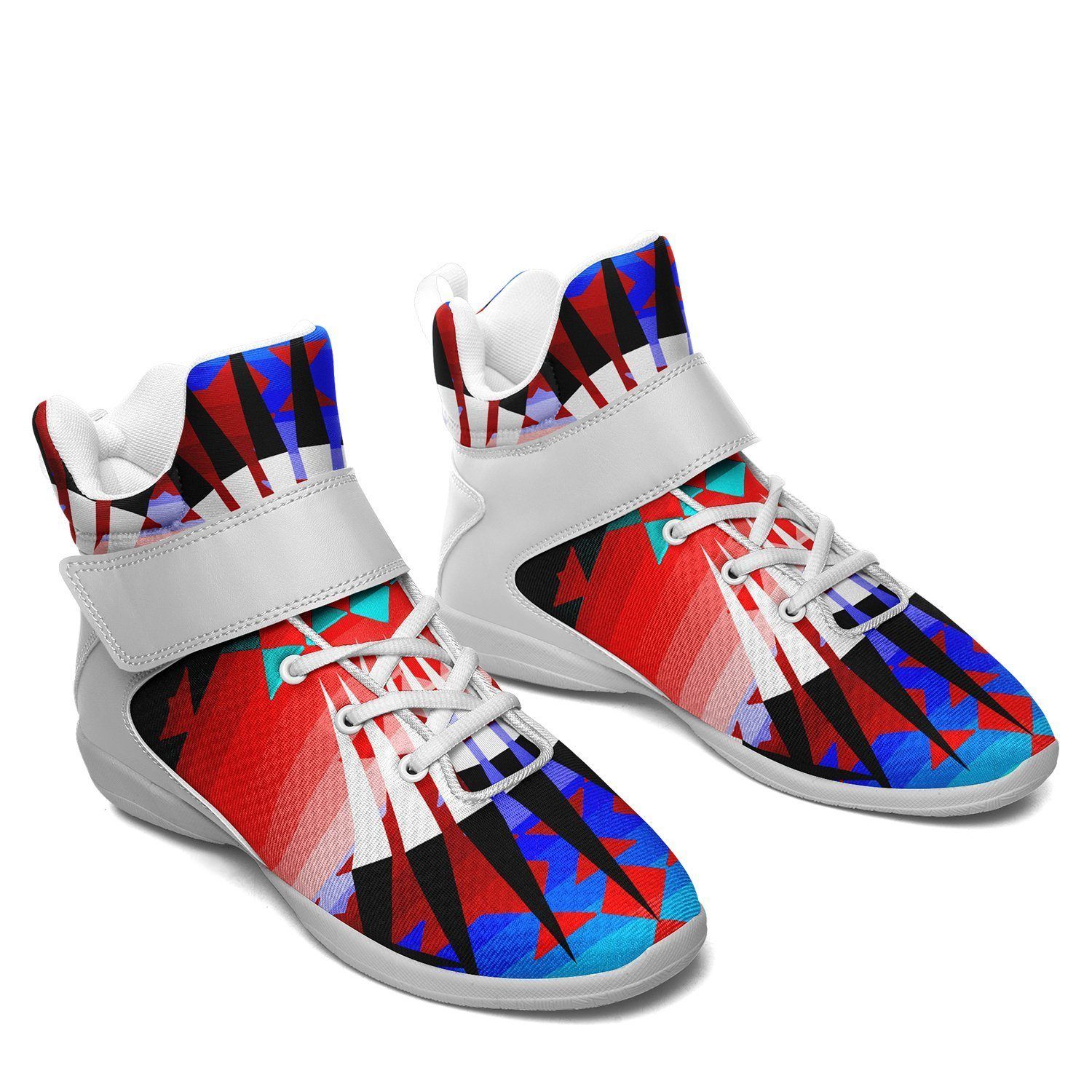 Northwest Ribbonwork Bustles Ipottaa Basketball / Sport High Top Shoes - White Sole 49 Dzine