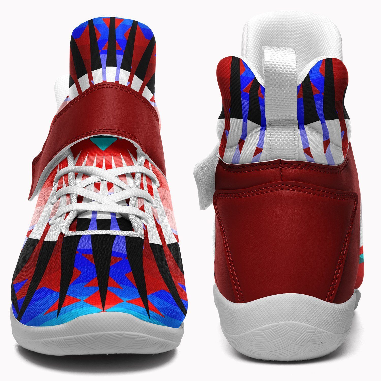 Northwest Ribbonwork Bustles Ipottaa Basketball / Sport High Top Shoes - White Sole 49 Dzine