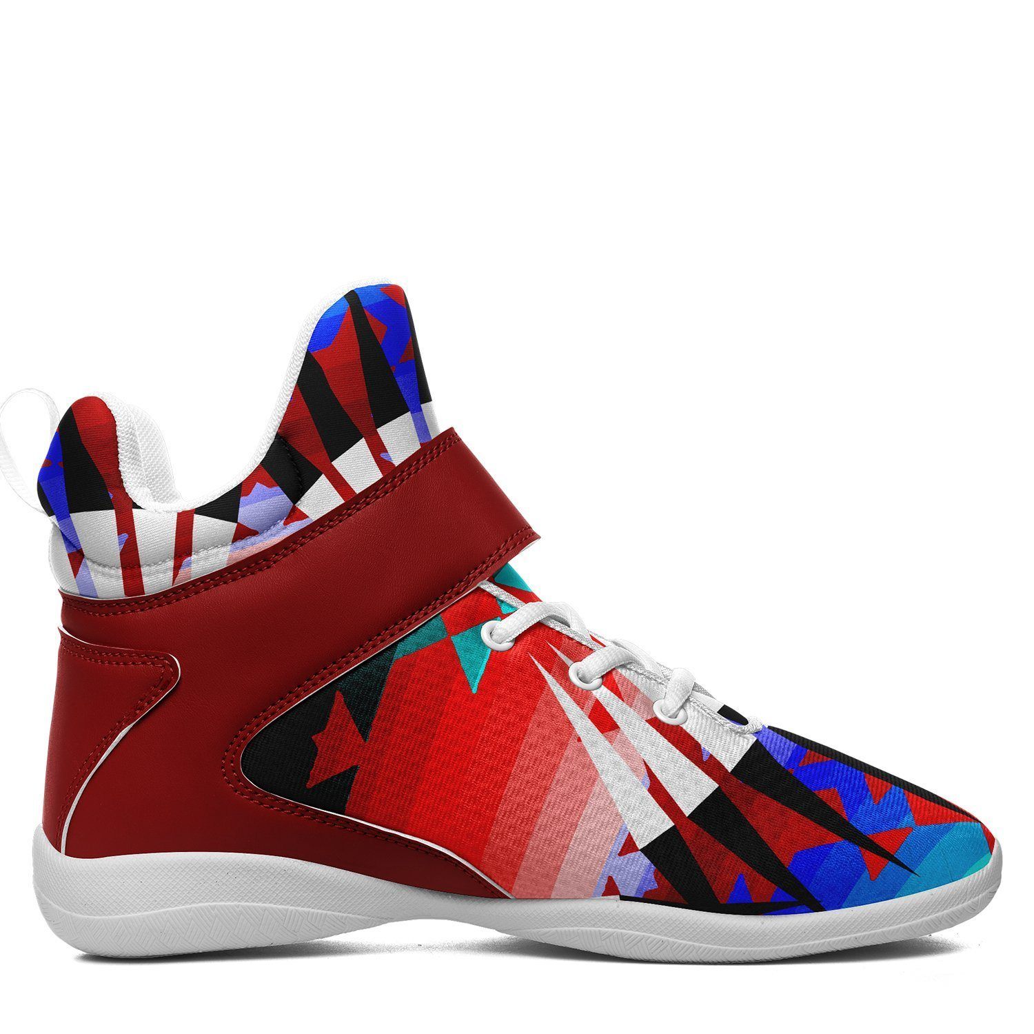 Northwest Ribbonwork Bustles Ipottaa Basketball / Sport High Top Shoes - White Sole 49 Dzine