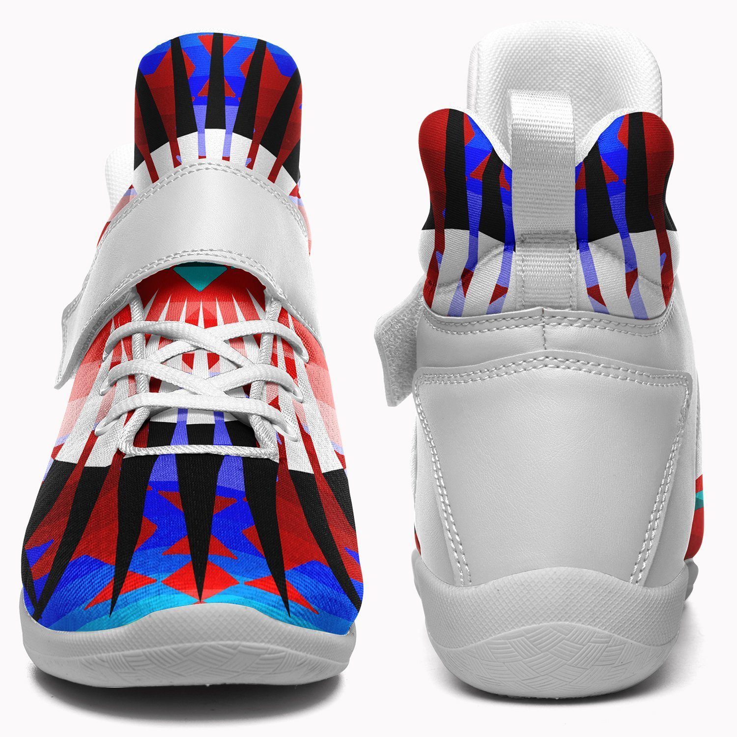 Northwest Ribbonwork Bustles Ipottaa Basketball / Sport High Top Shoes - White Sole 49 Dzine