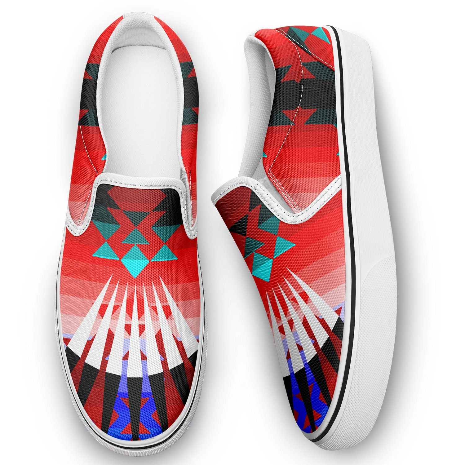 Northwest Ribbonwork Bustles Otoyimm Canvas Slip On Shoes 49 Dzine
