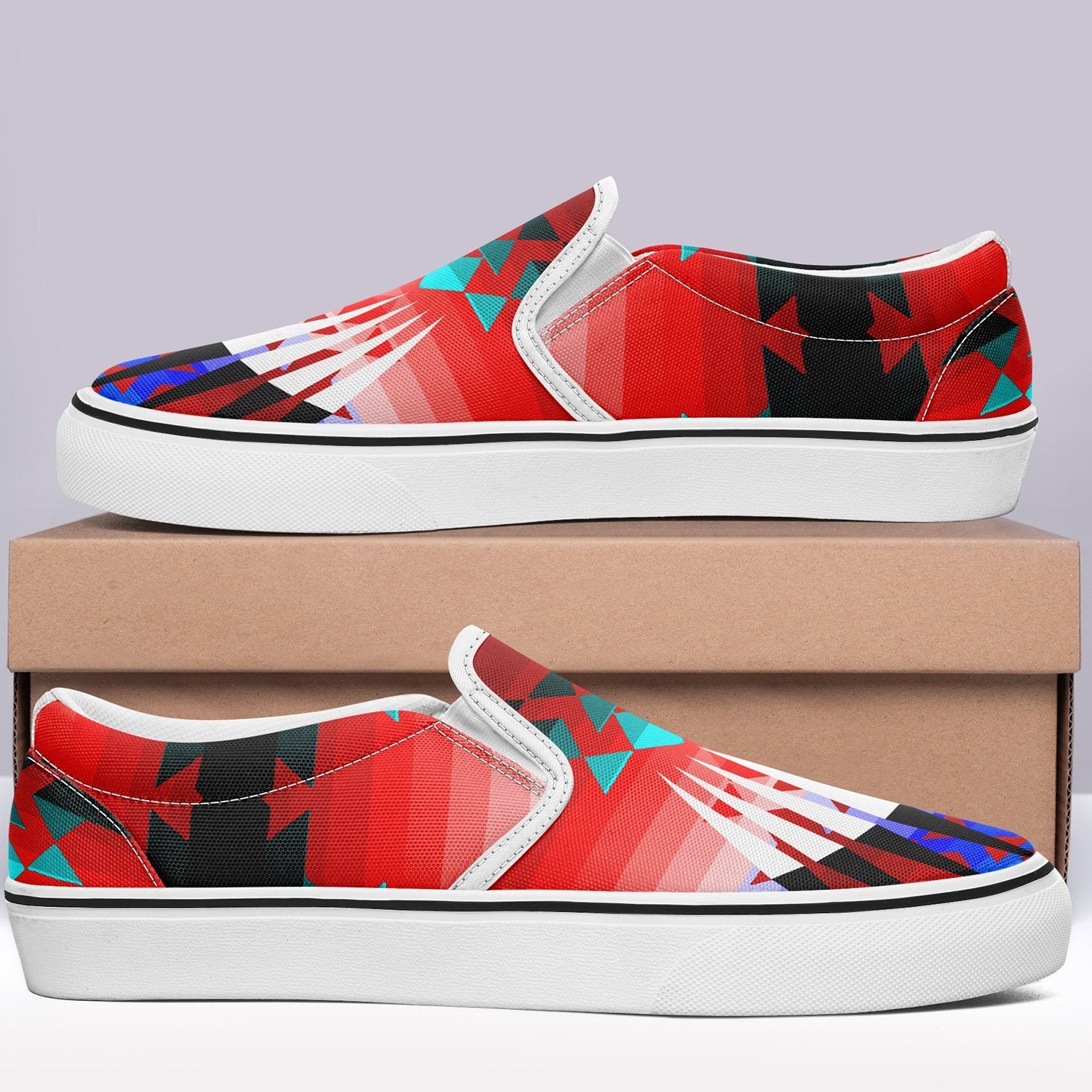 Northwest Ribbonwork Bustles Otoyimm Canvas Slip On Shoes 49 Dzine