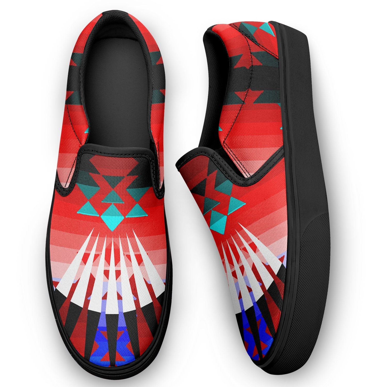 Northwest Ribbonwork Bustles Otoyimm Canvas Slip On Shoes 49 Dzine