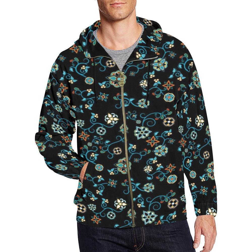 Ocean Bloom All Over Print Full Zip Hoodie for Men (Model H14) All Over Print Full Zip Hoodie for Men (H14) e-joyer