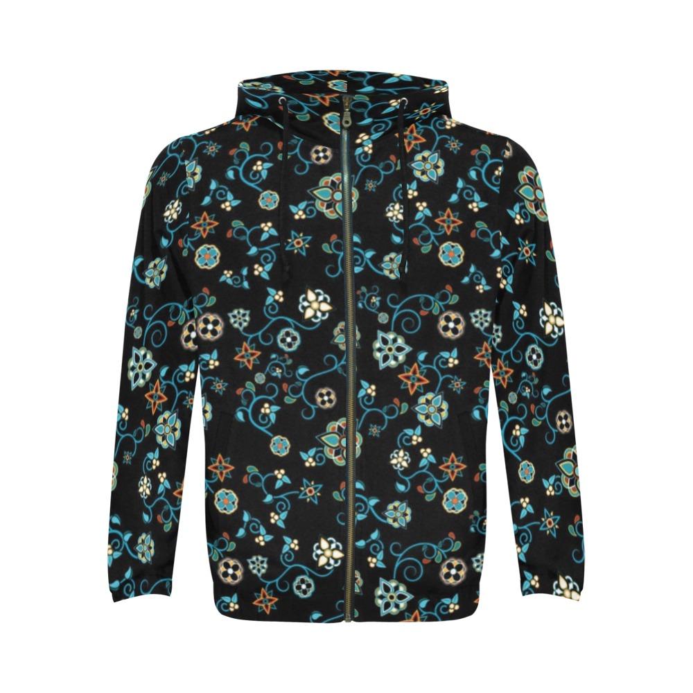 Ocean Bloom All Over Print Full Zip Hoodie for Men (Model H14) All Over Print Full Zip Hoodie for Men (H14) e-joyer