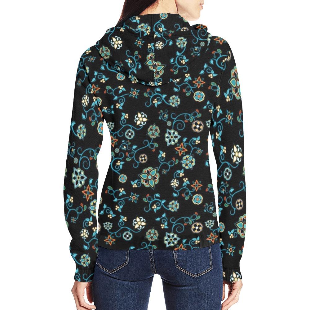 Ocean Bloom All Over Print Full Zip Hoodie for Women (Model H14) All Over Print Full Zip Hoodie for Women (H14) e-joyer