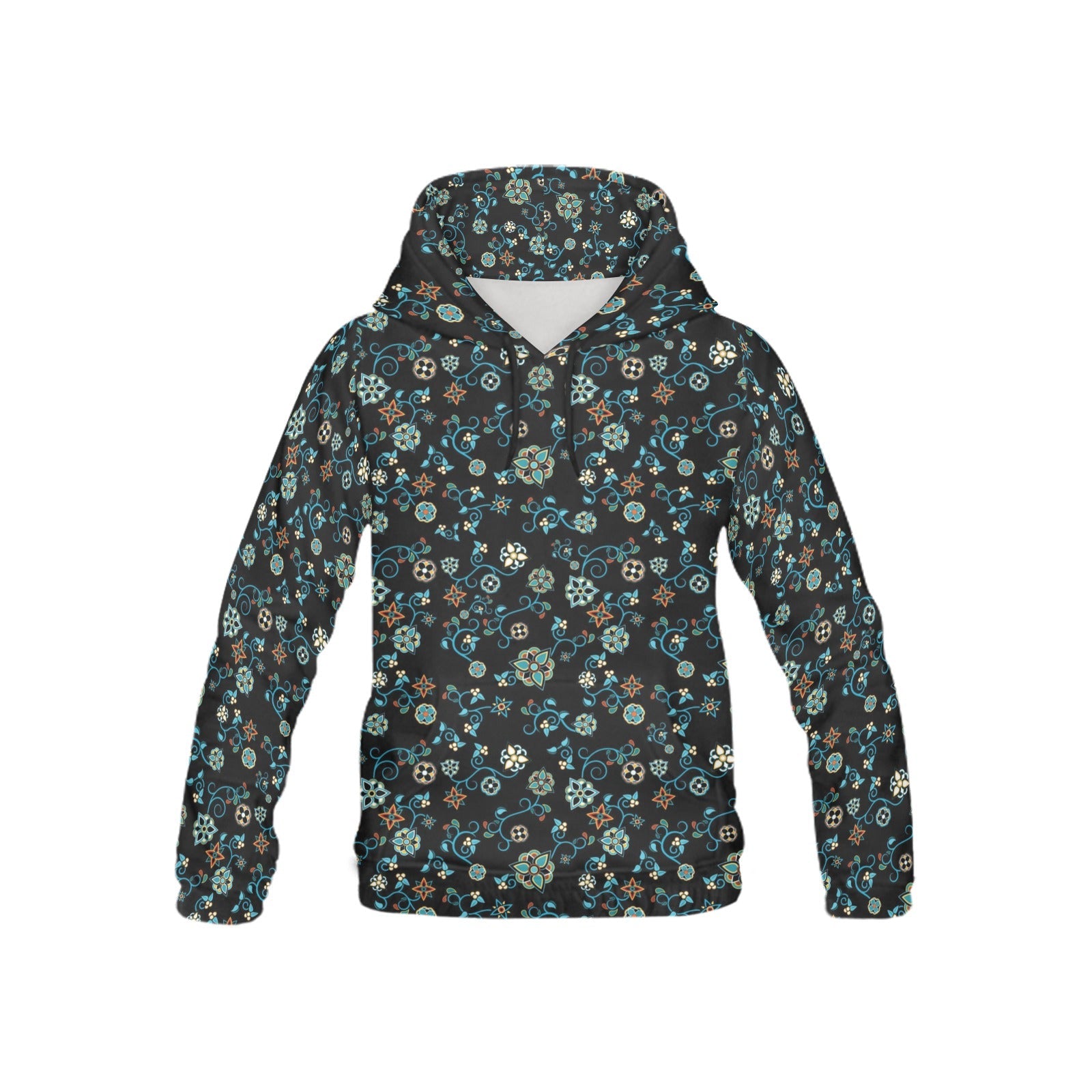 Ocean Bloom All Over Print Hoodie for Kid (USA Size) (Model H13) All Over Print Hoodie for Kid (H13) e-joyer