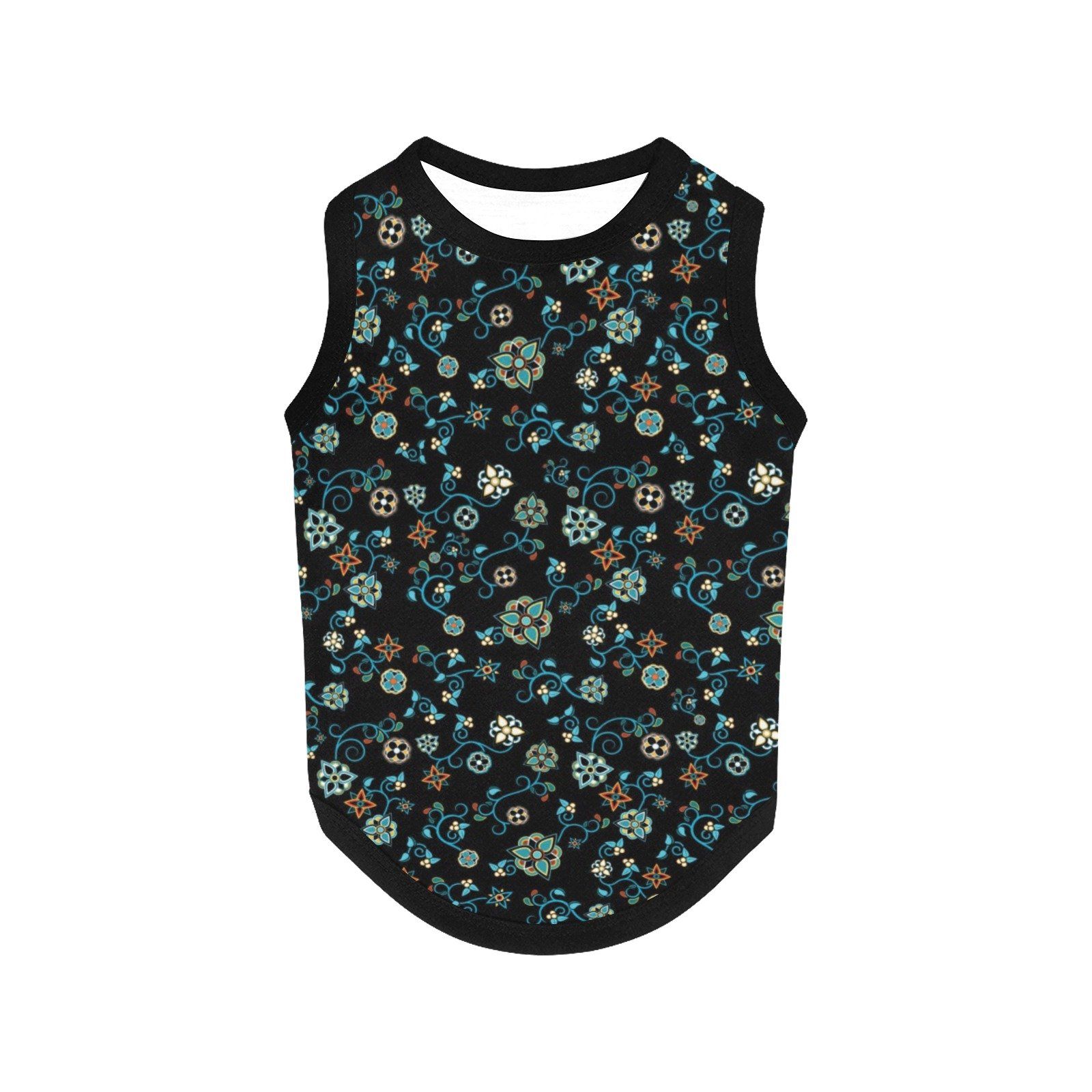 Ocean Bloom All Over Print Pet Tank Top Pet Tank Top e-joyer