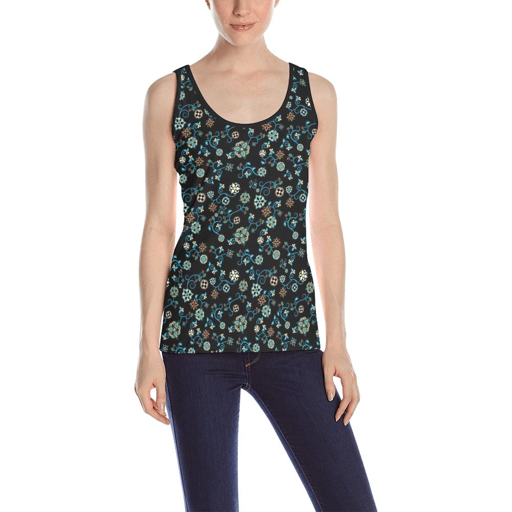Ocean Bloom All Over Print Tank Top for Women (Model T43) All Over Print Tank Top for Women (T43) e-joyer