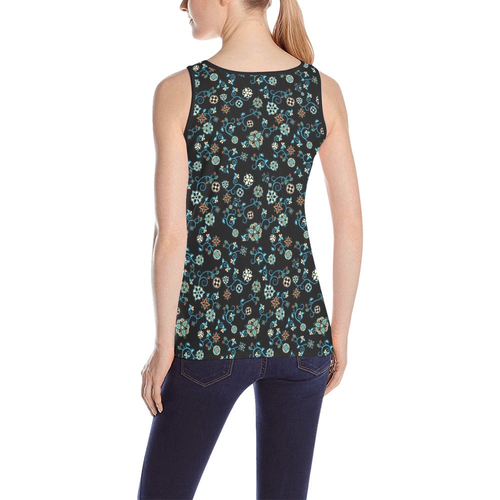 Ocean Bloom All Over Print Tank Top for Women (Model T43) All Over Print Tank Top for Women (T43) e-joyer