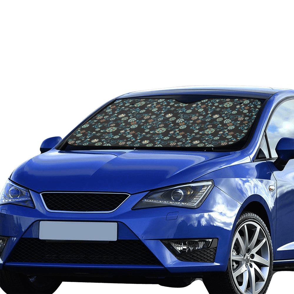 Ocean Bloom Car Sun Shade 55"x30" Car Sun Shade e-joyer