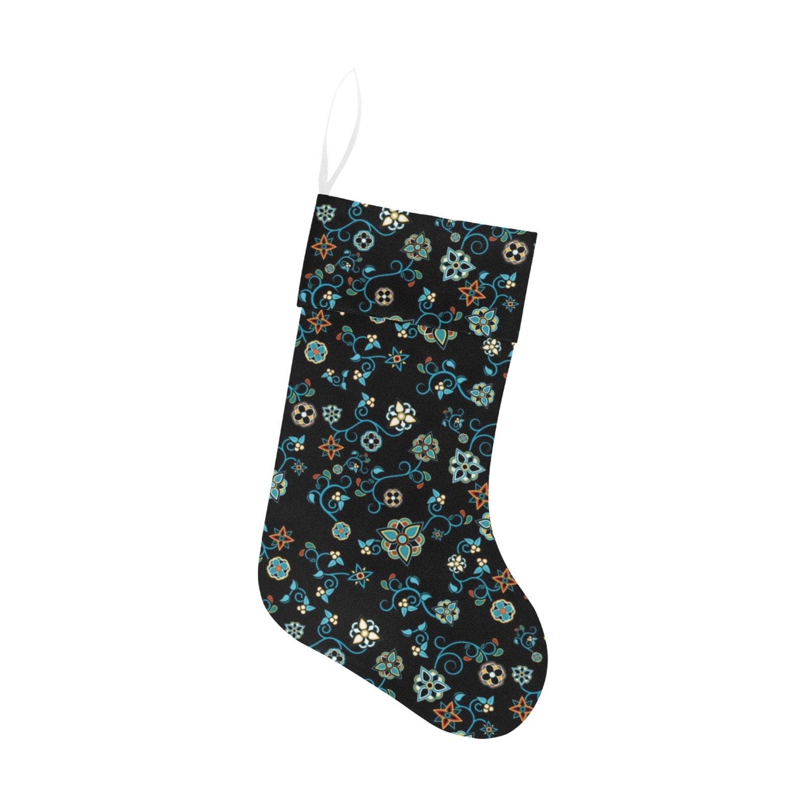 Ocean Bloom Christmas Stocking holiday stocking e-joyer