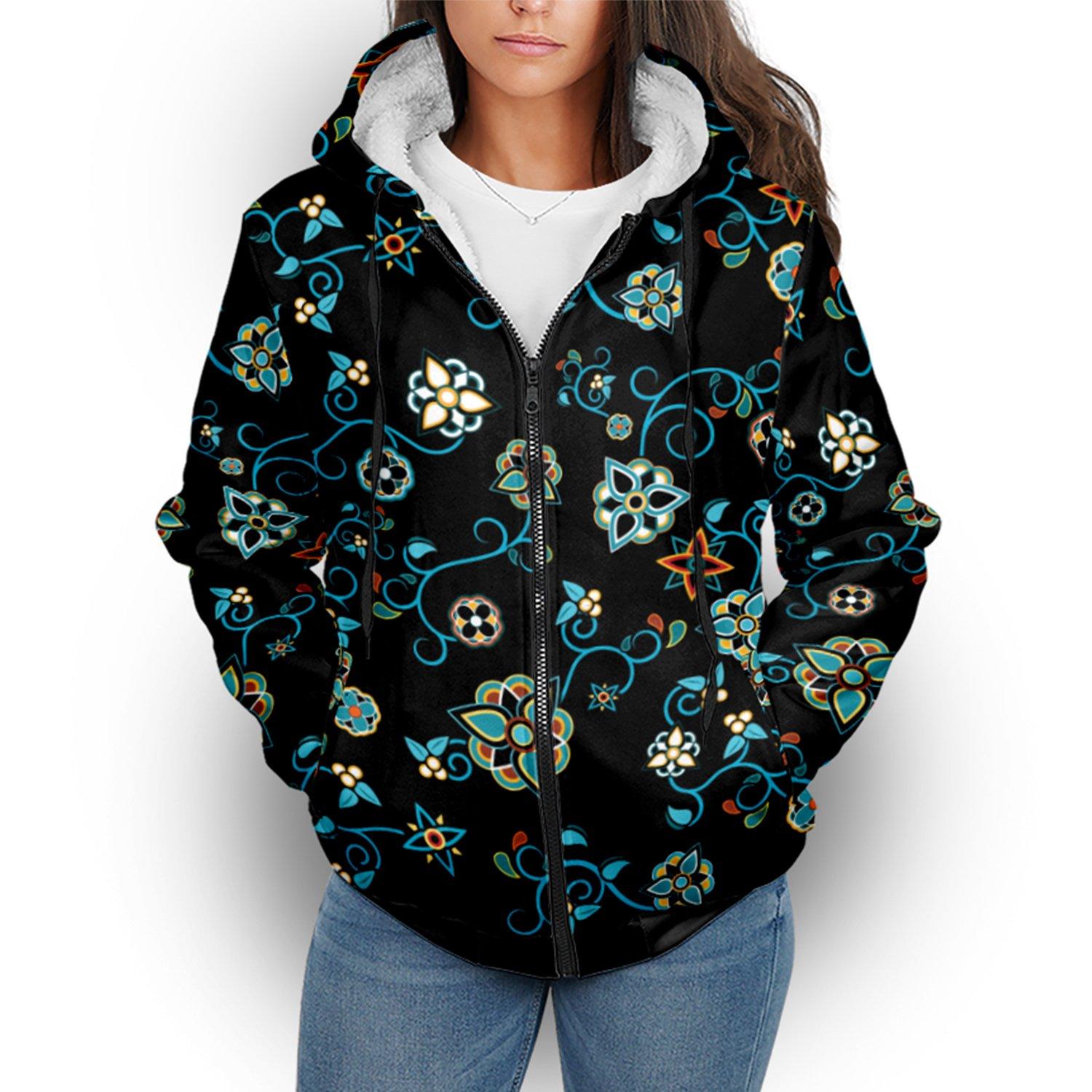 Ocean Bloom Sherpa Hoodie hoodie Herman