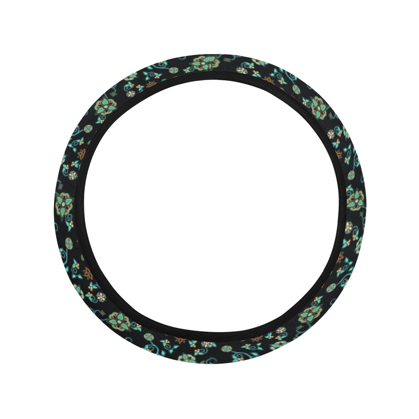 Ocean Bloom Steering Wheel Cover with Elastic Edge Steering Wheel Cover with Elastic Edge e-joyer