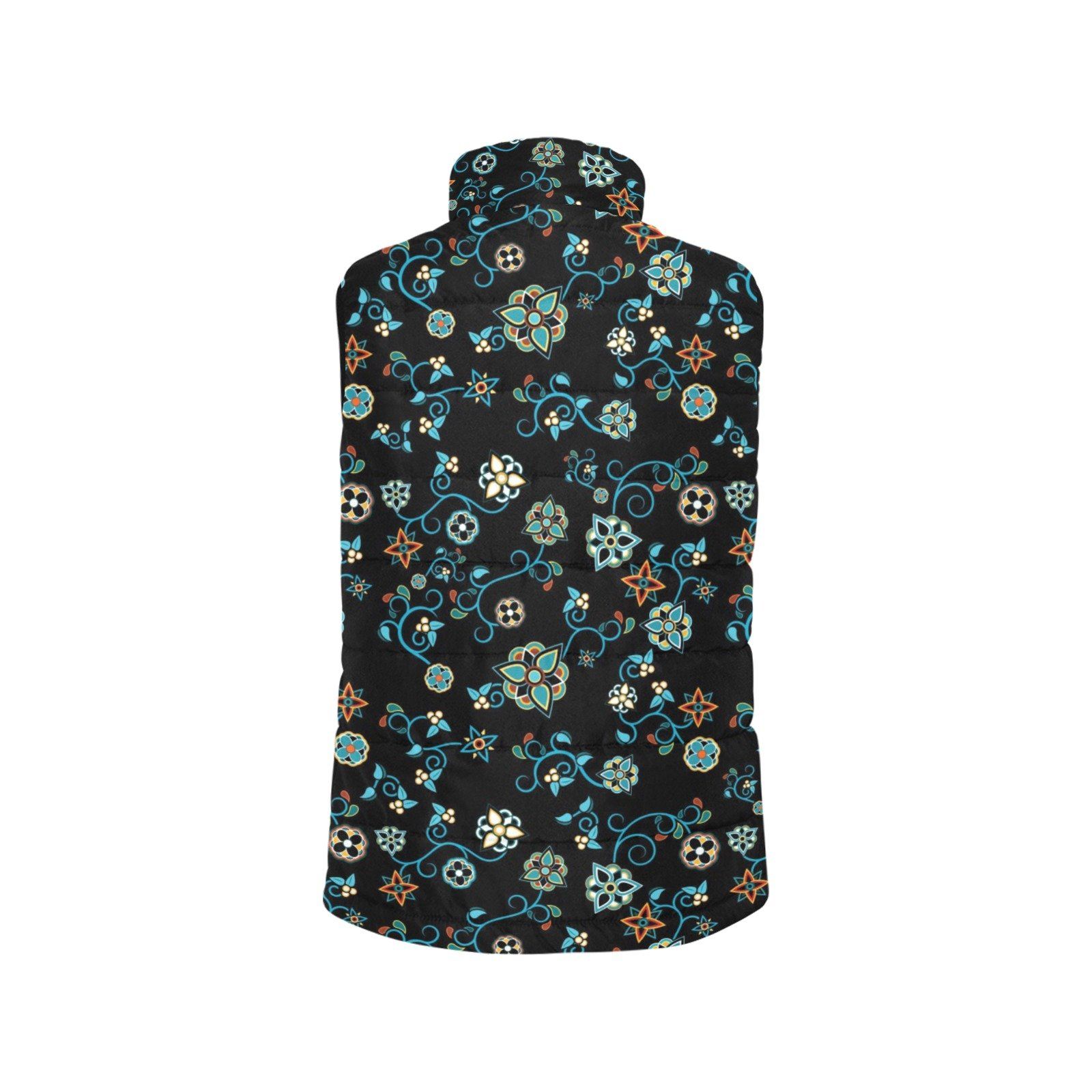 Ocean Bloom Women's Padded Vest Jacket (Model H44) Women's Padded Vest Jacket (H44) e-joyer