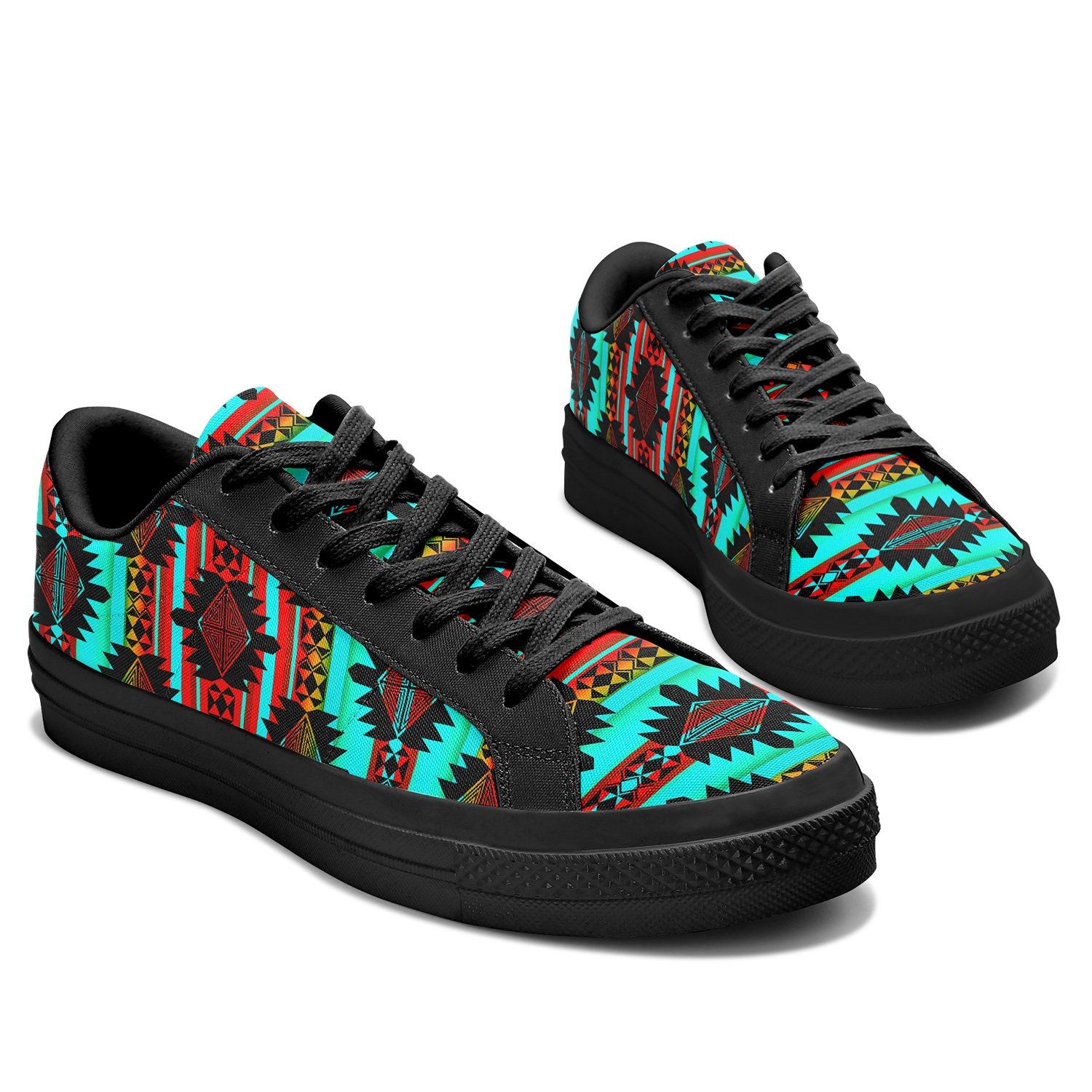 Okotoks Arrow Aapisi Low Top Canvas Shoes Black Sole 49 Dzine