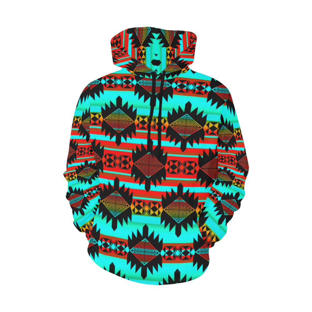 Okotoks Arrow All Over Print Hoodie for Women (USA Size) (Model H13) All Over Print Hoodie for Women (H13) e-joyer